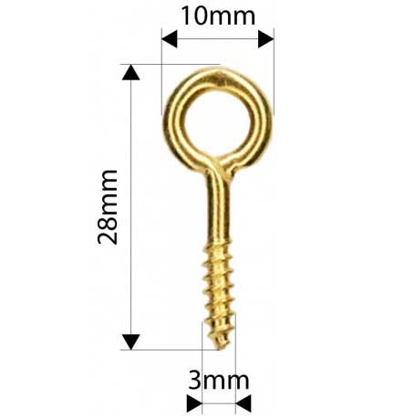 Háčik na zavesenie obrazu do dreva 10x20 mm