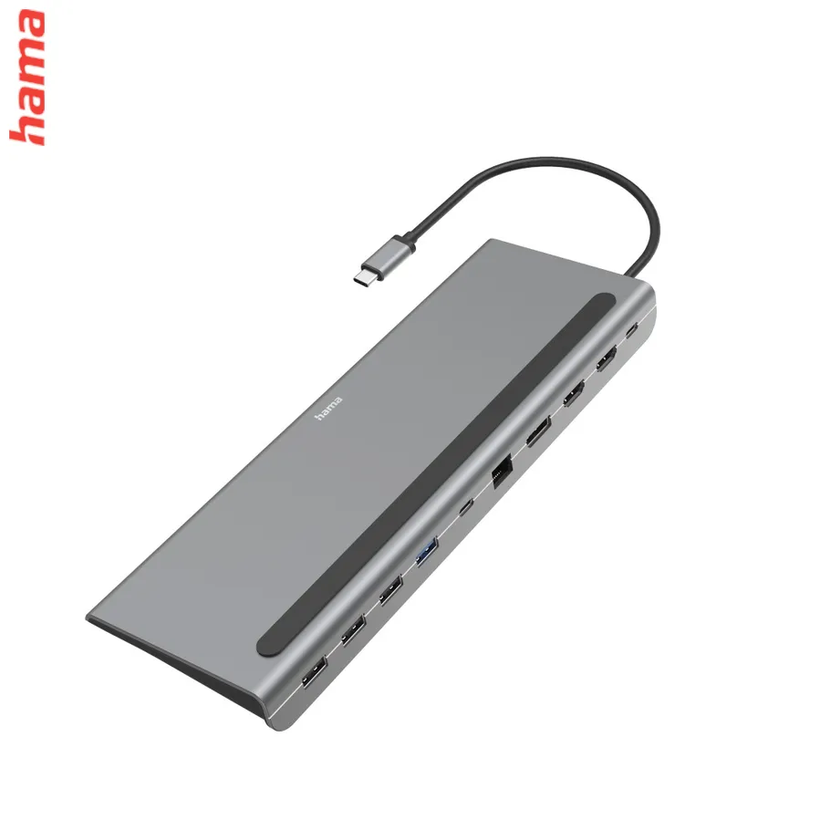 Hama USB-C dokovacia stanica Connect2Office Pro, 10 pripojení