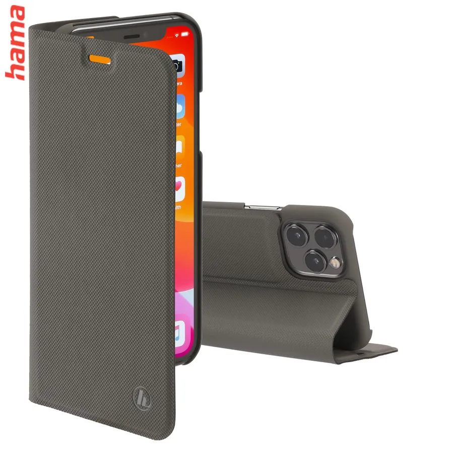 Hama Slim Pro Booklet for Apple iPhone 11 Pro Max, grey