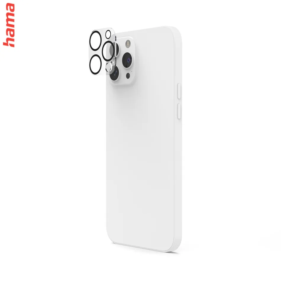 Hama Cam Protect, ochranné sklo fotoaparátu pre Apple iPhone 13 Pro/13 Pro Max, priehľadné