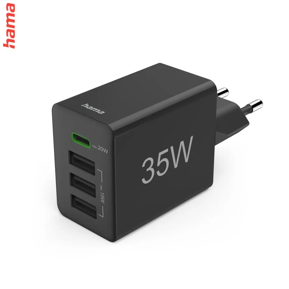 Fast Charger, 1xUSB-C, 3xA, 35W