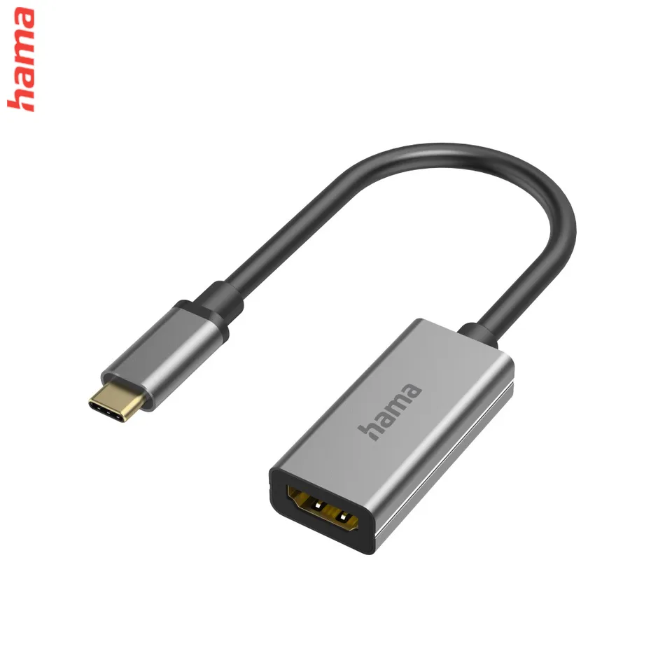 Hama redukcia USB-C na HDMI, UHD/4K@60 Hz, kovová