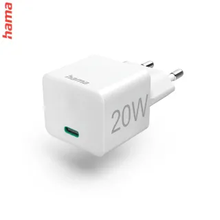 Hama rýchla USB nabíjačka, USB-C PD/QC 20 W, super-mini