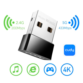 Cudy AC650 Wi-Fi USB sieťová karta, mini