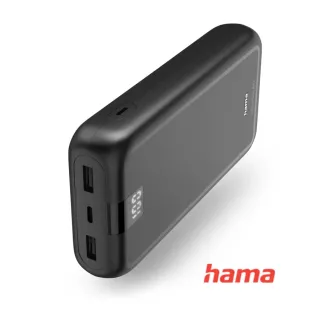 Hama Performance 24, powerbanka 24000 mAh, 3 A, výstup: 1x USB-C, 2x USB-A, LED displej