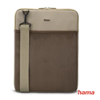 Hama To Go obal na notebook 13,3"-14,1" s popruhom, bežový/hnedý