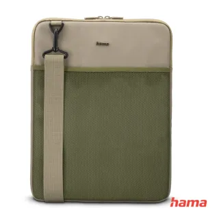 Hama To Go obal na notebook 13,3"-14,1" s popruhom, bežovo-zelený