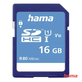 Hama SDHC 16 GB Class 10 UHS-I 80 MB/s V10