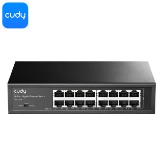 Cudy switch 16-portový Gigabit, kovový (GS1016)