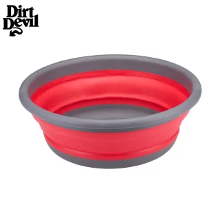 Dirt Devil skladacia misa, 8 l, plast/guma, červená/šedá