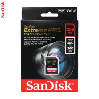 SanDisk Extreme PRO 256 GB SDXC Memory Card up to 300 MB/s, UHS-II, Class 10, U3, V90