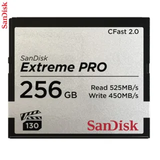 SanDisk Extreme Pro CFAST 2.0 256 GB 525 MB/s VPG130/s VPG130