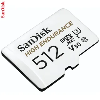 SanDisk HIGH ENDURANCE microSDHC Card 512 GB, s adaptérom