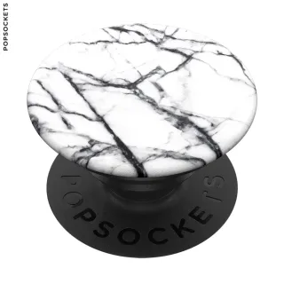 PopSockets PopGrip Gen.2, Dove White Marble, bielo-čierny mramor