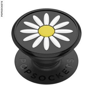 PopSockets PopGrip Gen.2, Festival Daisy Black, 3D margarétka na čiernom podklade