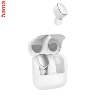 Hama Bluetooth slúchadlá Spirit Pure, štuple, nabíjacie puzdro, biele