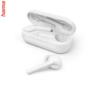 Hama Bluetooth štupľové slúchadlá Spirit Go, bezdrôtové, nabíjacie puzdro, biele