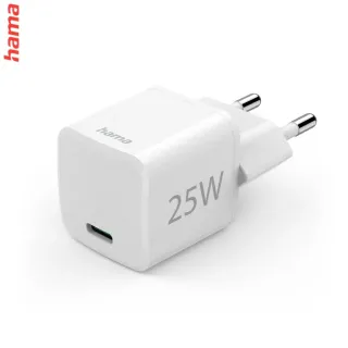 Hama Eco rýchla USB nabíjačka, USB-C PD/QC 25 W, biela