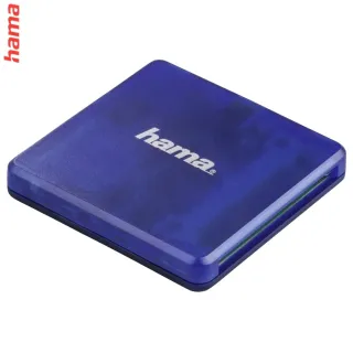 Hama multi čítačka kariet USB 2.0, SD/microSD/CF, modrá