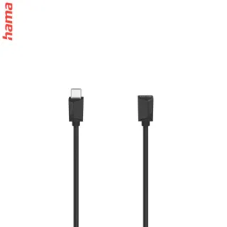 Hama predlžovací USB-C 3.2 Gen1 kábel, 0,5 m, Full-Featured, 5 Gb/s, 100 W