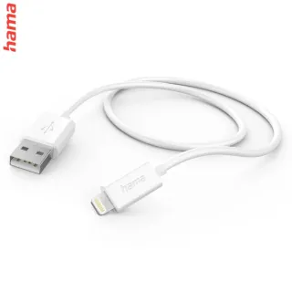 Hama MFi USB kábel pre Apple, USB-A Lightning 1,5 m, biely