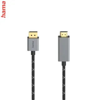 Hama kábel DisplayPort na HDMI 1,5 m, UHD/4K@60 Hz, Prime Line