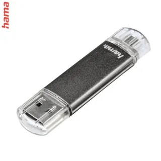 Hama flashPen Laeta Twin 32 GB 10 MB/s, šedý