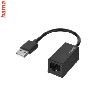 Hama sieťový adaptér USB-A - RJ45, Ethernet 100 Mb/s