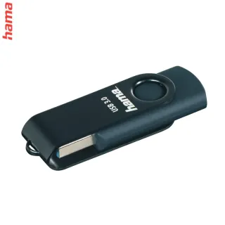 Hama USB 3.0 Flash Drive Rotate, 256 GB, 70 MB/s, petrolejová modrá