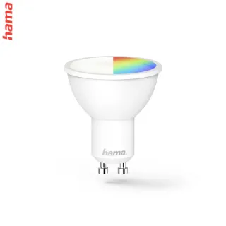 Hama SMART WiFi LED žiarovka, GU10, 5,5 W, RGBW, stmievateľná, ovládanie pomocou App